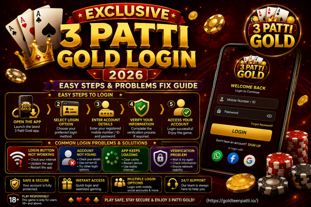 3 Patti Gold Login