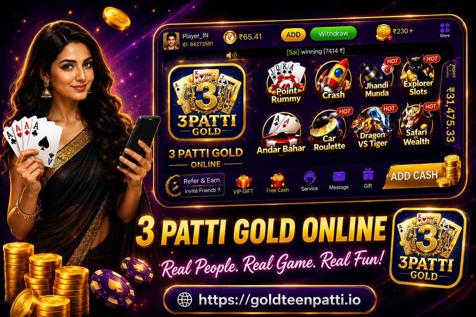 3 Patti Gold online